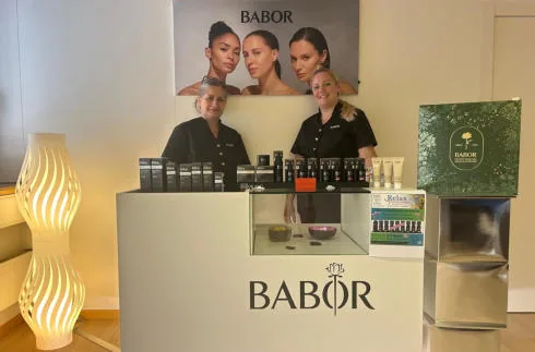 Empfang mit BABOR-Produkten